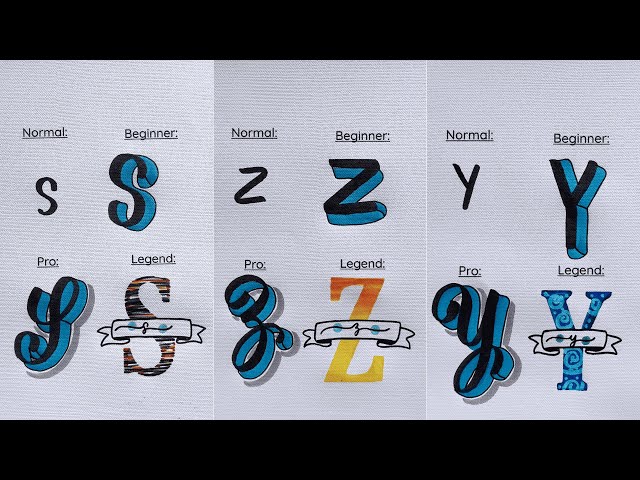 Lettering Alphabet: From Easy to Professional ✍️ | Beginners’ Guide