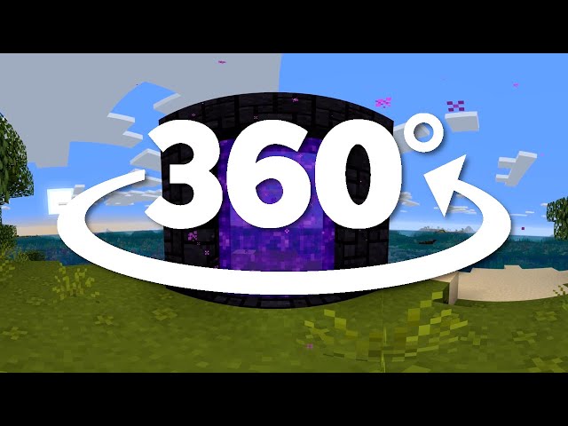 Walk Into the Nether Portal in VR | Minecraft 360° Experience