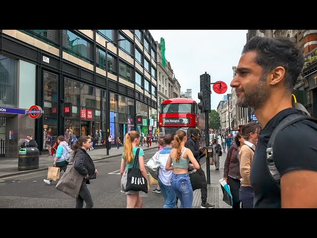 London Summer Walk: Fitzrovia to Leicester Square via Trafalgar Square & Piccadilly Circus · 4K HDR