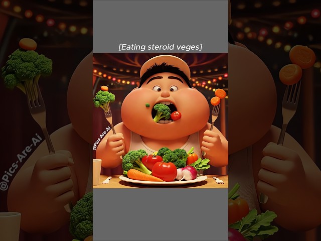 Russell Eats Special Super Delicious Vegetables! 🥦😋 [Ai Edition] #shorts #funny #memes