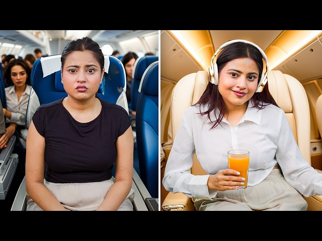 Cheapest vs Most Expensive Plane Seat !