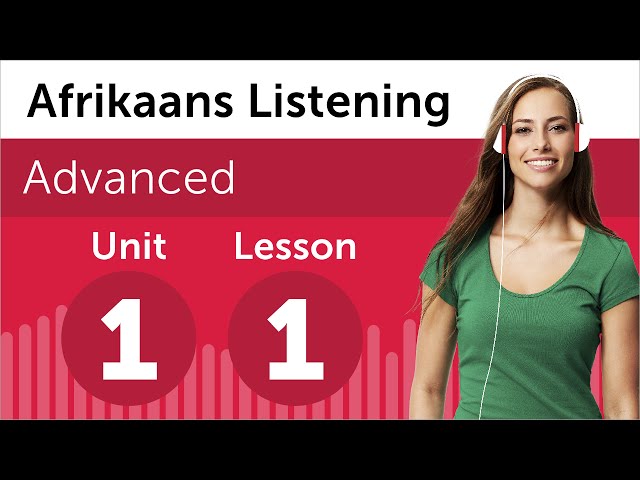 Afrikaans Listening Practice - An Afrikaans Business Presentation