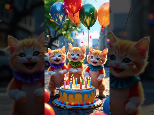 Kucing Nyanyi Happy Birthday - Selamat Ulang Tahun - #kucing #kucingnyanyi #kucinglucu #viralvideo