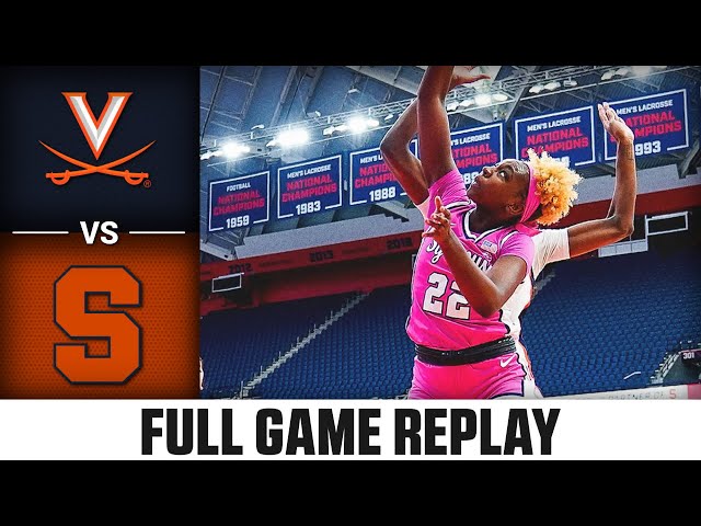 Virginia vs. Syracuse Full Game Replay | 2024-25 ACC Women’s Basketball