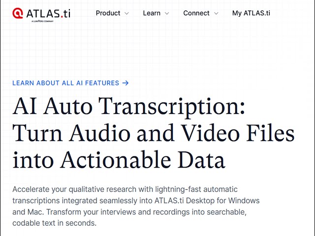 Effortless Audio Transcription and Coding in Atlas.ti