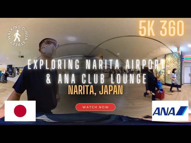 Strolling Around at Narita International Airport & ANA Club Lounge | Insta360 X3 | Narita, Japan