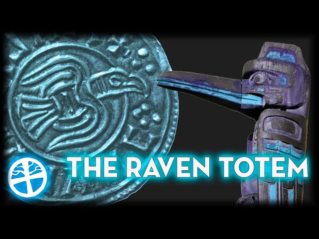 The Nordic Raven Totem