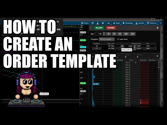 How to Make an Order Template in ThinkorSwim (TOS)