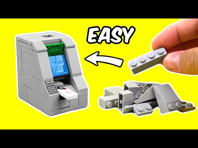 How to build a working minifigure scale ATM machine!