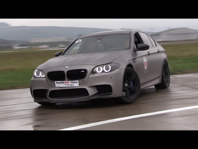 840HP BMW M5 F10 w/ Straight Pipes - LOUD Revs, Drifting, Flames!