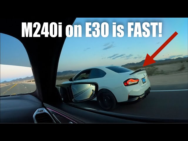 MK8 Golf R vs BMW M240i on E30 vs M850i Race!