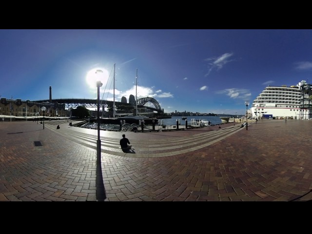 Circular Quay Sydney - 360 Video [Royalty Free Stock Footage] $350 [4K VR Stereoscopic 3D]