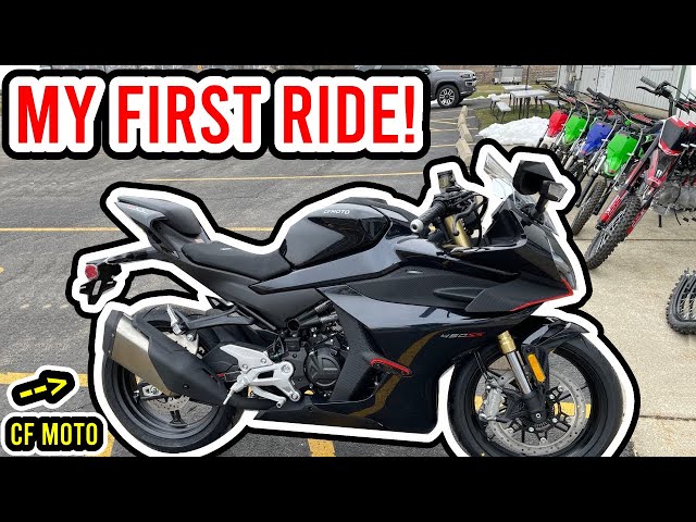 RIDING MY FIRST MOTORCYCLE HOME 2 HOURS FROM DEALERSHIP | CFMOTO 450 SS