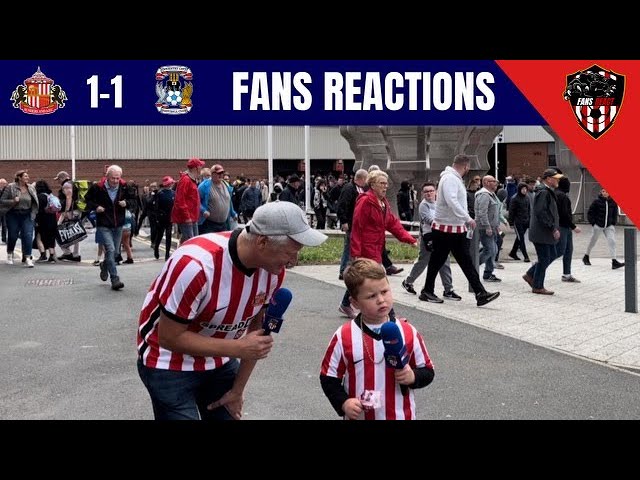 Sunderland 1-1 Coventry City FANS REACTIONS with Shaun Middleton