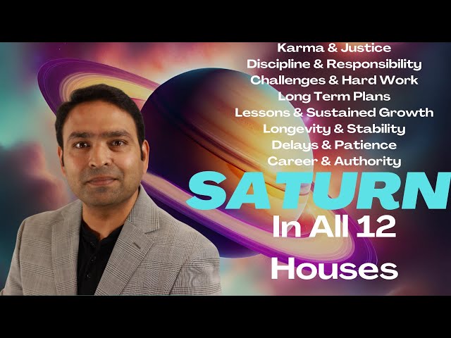 Discover What SATURN Says About You in all houses of Vedic Astrology!