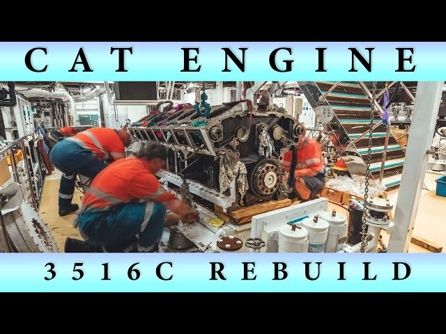 Marine Diesel Engine Rebuild - TIMELAPSE