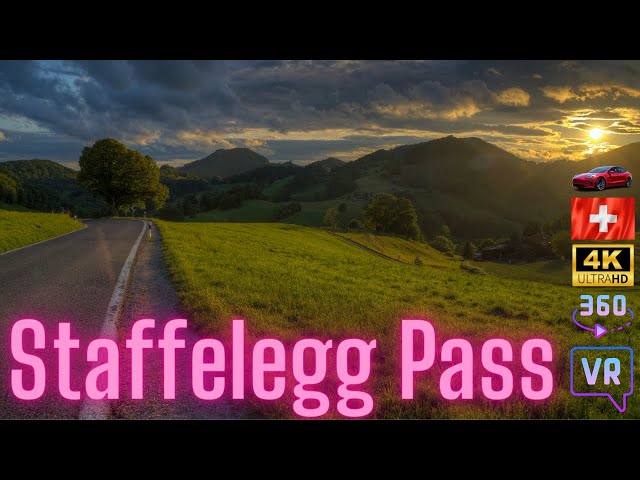 Drive over Staffelegg Pass Switzerland in a Tesla Model 3 in 4K 360 VR