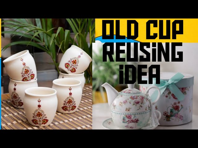 old tea cup reusing idea/ How to reuse old cup / Best out of waste/DIY