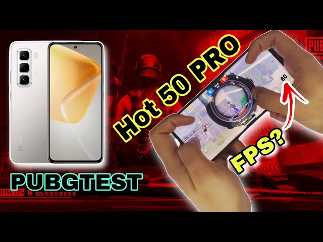 infinix hot 50 pro pubg test🔥2025 gyro test fps? Pubg review infinix way to game