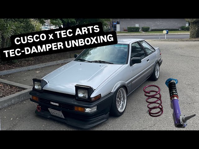 CUSCO x TEC-ARTS TEC DAMPER TYPE C AE86 ***UNBOXING***