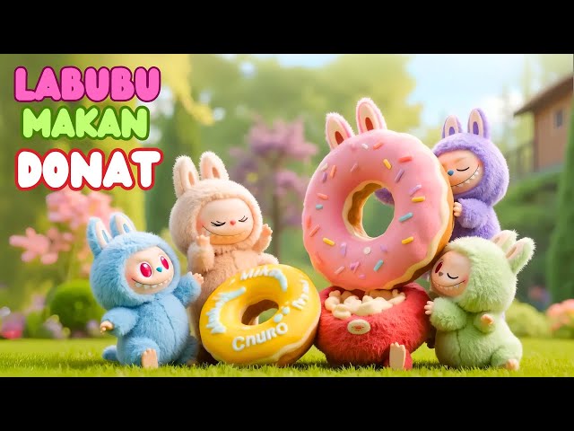 LAGU LABUBU MAKAN DONAT  #labubu #laguanakindonesia #laguedukasi