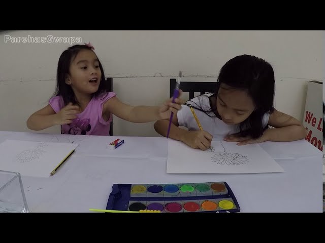 Easy watercolor painting for beginner | Fun activity by Zaira & Zofia