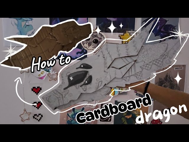 Easy Tutorial | ✨️How to make CARDBOARD DRAGON✨️