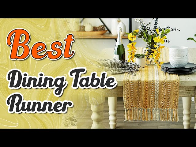 ✅ Best Dining Table Runner– You can ever Get ! Don't Miss