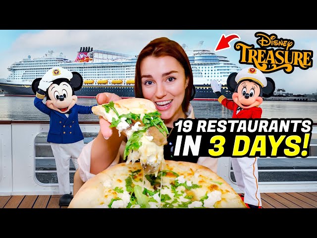 I Ate at Every Restaurant on the Brand New Disney Cruise Ship!