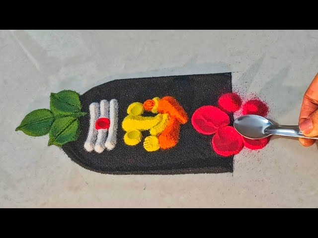 Mahashivratri Rangoli Designs Easy 🔱 | Easy Shivling Rangoli Design | महाशिवरात्रि रांगोळी