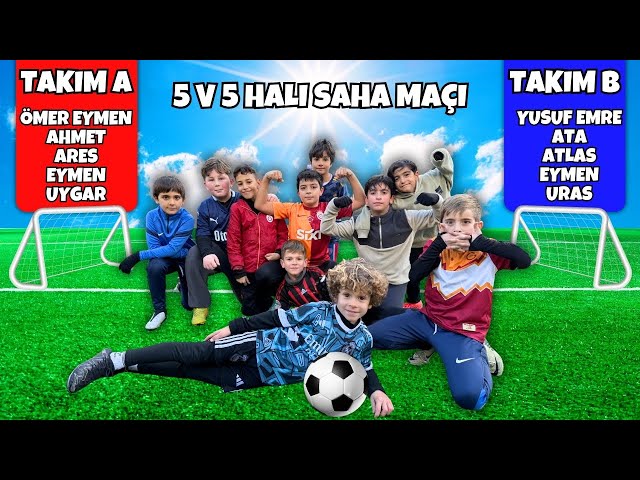 SPİKER FACİASI EŞLİĞİNDE ÖMER EYMEN İLE YUSUF EMRE’NİN 5’E 5 HALI SAHA MAÇI | JUNIORS FOOTBALL MATCH