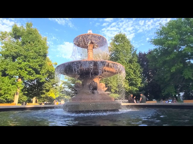 The fountain at Confederation Park