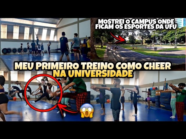 MEU PRIMEIRO TREINO COMO LÍDER DE TORCIDA NA UNIVERSIDADE l Conheci mais um campus da Universidade!