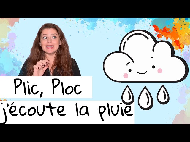 Plic Ploc, j'écoute la pluie | Andreea's Music Box | Comptine à gestes