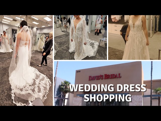 WEDDING SERIES pt.6 || COME WEDDING DRESS SHOPPING WITH ME DAVIDS BRIDAL || I SAID YES TO THE DRESS