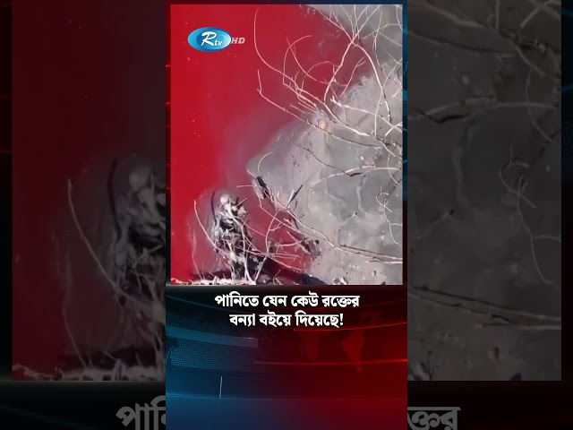 নদীর পানি রক্ত লাল, আতঙ্কে বাসিন্দারা…