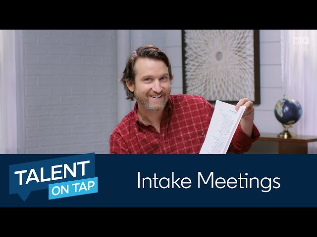 Talent on Tap | Intake Meetings