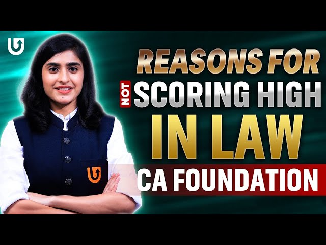 How to Score High in CA Foundation Law |  What Mistakes Students make in Law | CA Deepika Rathi#law