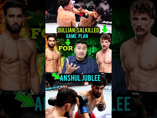 Anshul vs Qullian | Qullian salkilled Gameplan🔥to Bark On Anshul jublee😳during Flight..? #ufc312