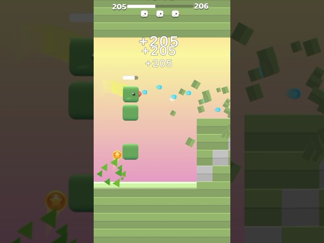 #32 Square Bird Game #205 Android, IOs #shorts #ytshorts #fun #viral