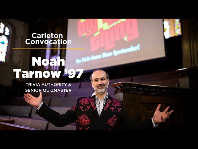 Carleton College Convocation with Noah Tarnow '97 | January 24, 2025