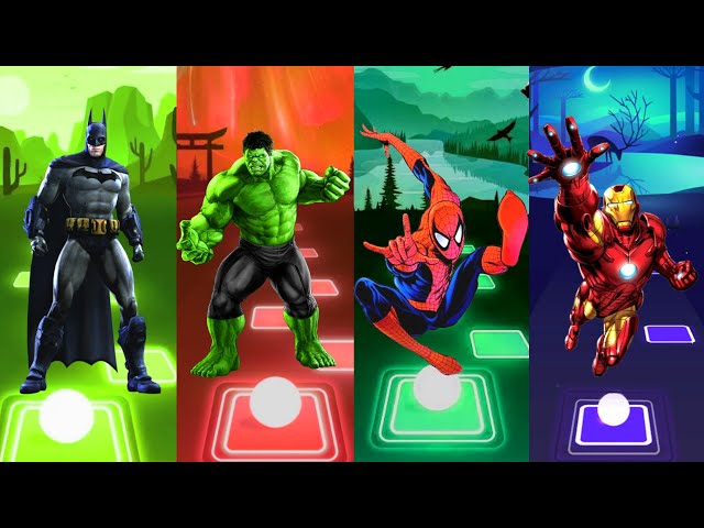 Spiderman Cartoon 🆚 Big Hulk 🆚 Ironman 🆚 Batman 🎵 Who Will Win..⁉️