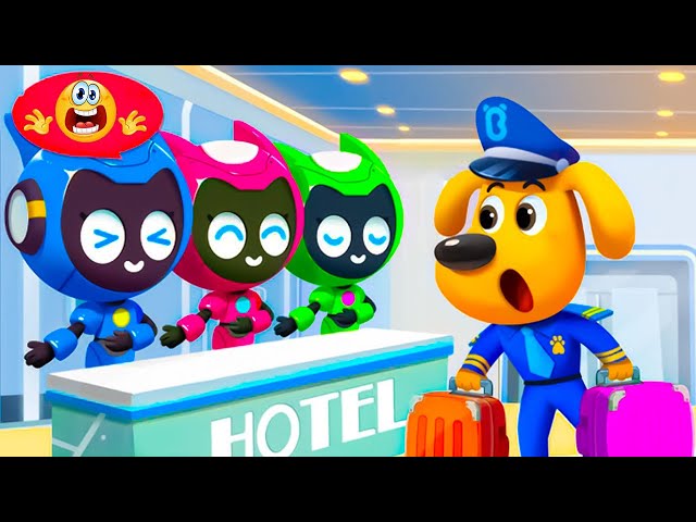 Sheriff Labrador New Episode Police Officer | Robot Hotel Sheriff Labrador #sherifflabrador #babybus