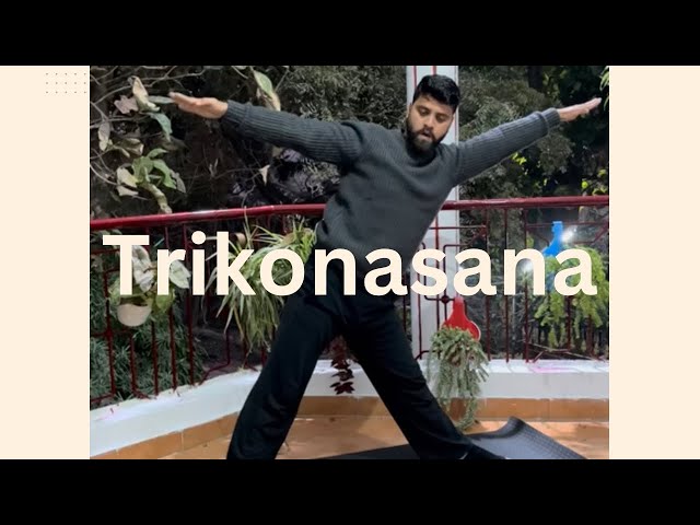 How to do Trikonasana ￼#yoga #onlineyoga #yogateacher