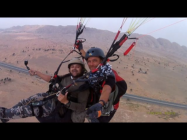 Tandem Paragliding in 360 VR Winching High Altitude