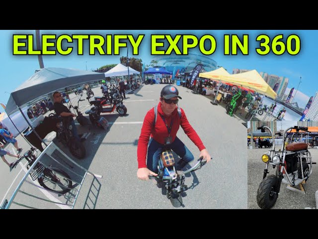 Electrify Expo Long Beach , California In 360 View  Riding Around on Ebike Part 1