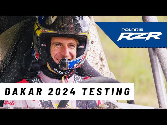 Xavier de Soultrait (Sébastien Loeb Racing) tests the Polaris RZR Pro R Factory ahead of DAKAR 2024