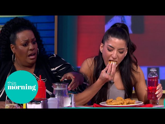 The UK's Number One Professional Eater Eats 19 Chicken Nuggets In 60 Seconds | This Morning