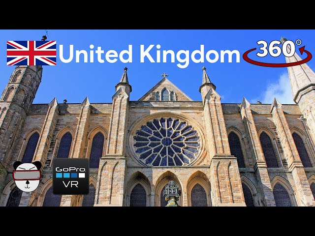 🌍 360° Cathedral Rose Window | Durham, United Kingdom 🇬🇧【GoPro VR Travel | 360 Video】