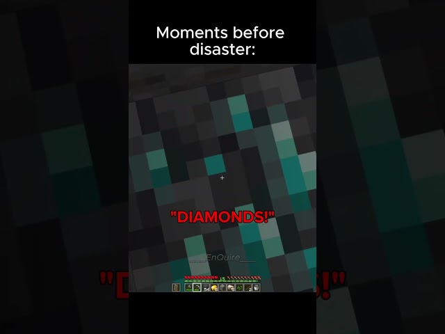 Famous last words #minecraft #momentsbeforedisaster #diamond #___EnQuire___ #famouslastwords #memes